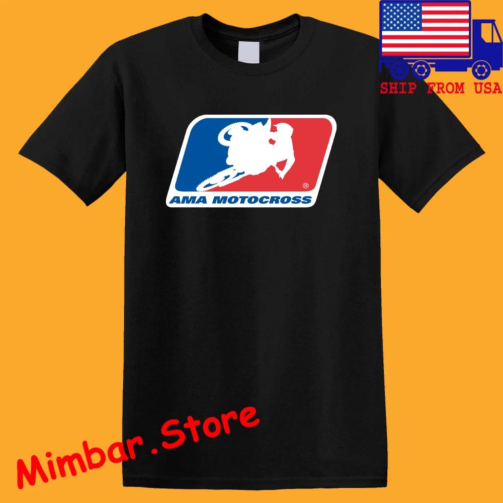AMA Motorcross Men s Black Size S-5XL L