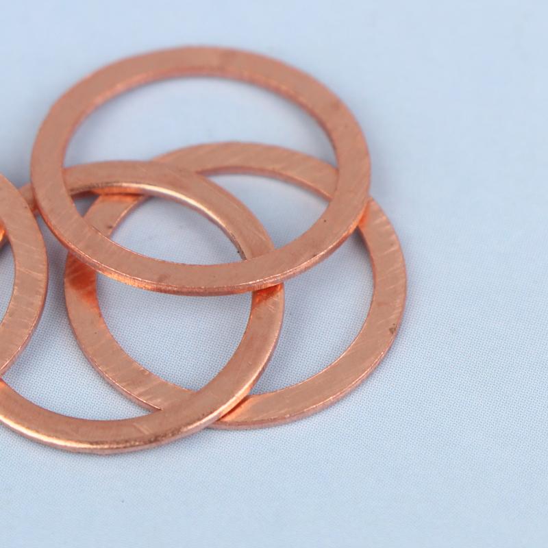 100/200 Stück Kupfer-Unterlegscheiben, Muttern und Schrauben mit Box M4/M5/M6/M8/M10/M12/M14 Dichtungs-Kombinationssatz für Ölablassschrauben