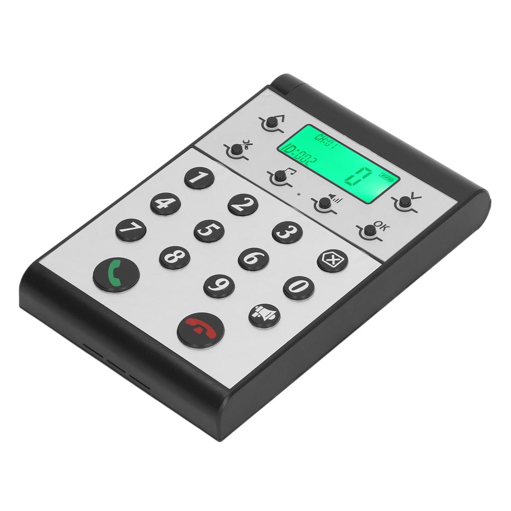 Wireless Intercom Phone 1000m Distance Clear Call Intelligent Networking Hands Free Intercom System Host Black