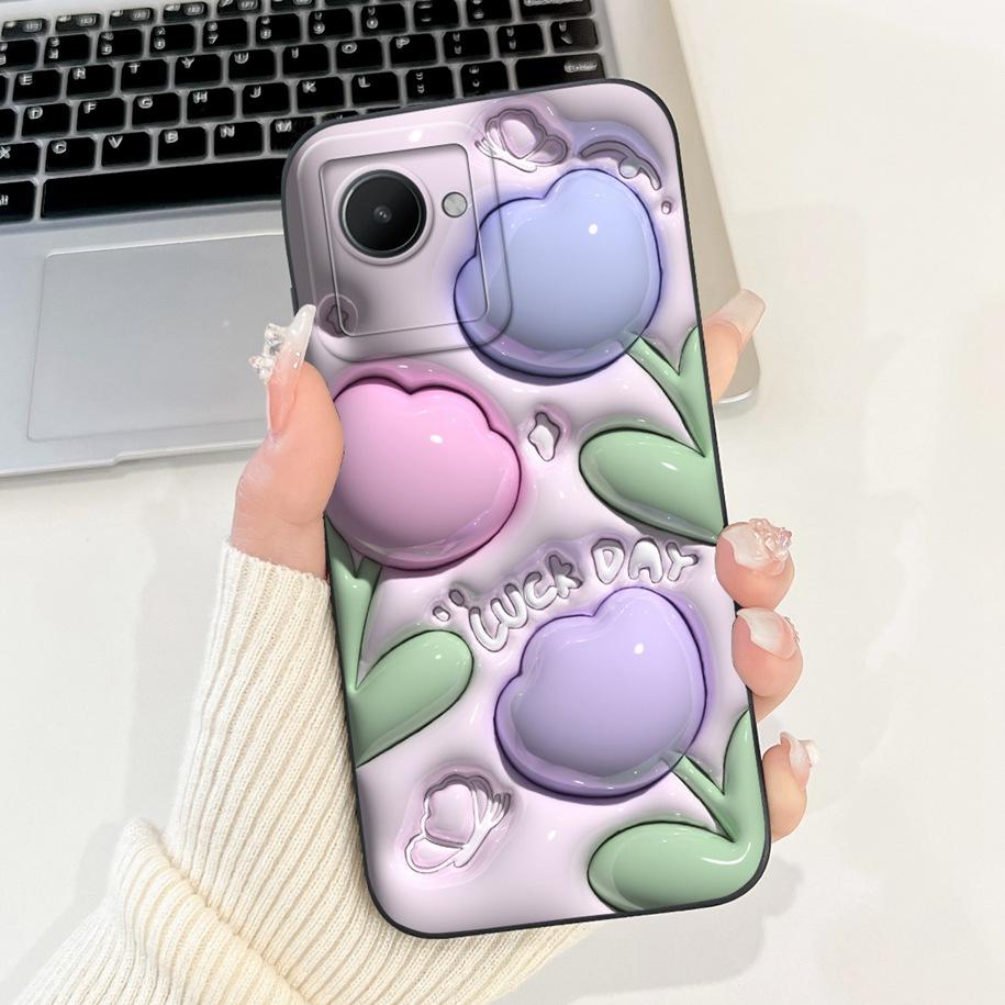 Per Custodia Realme C30 Cover RealmeC30 Nuova Moda Dipinta Morbido Silicone Cover Posteriore Per Realme C30S C 30 Narzo 50i Prime Custodia per Telefono