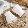 1 Pair Detachable Shirt Fake Sleeve Cuffs Fashion Pleated Horn Cuff Layered Lace Cuff False Sleeves Sunscreen Decorated