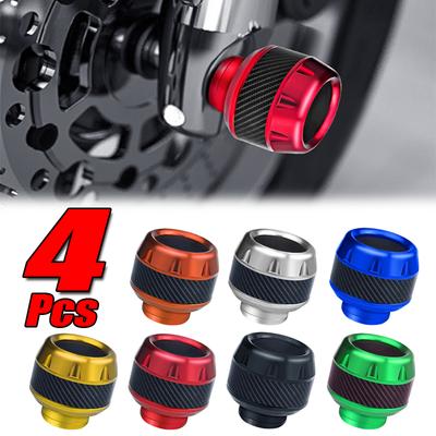 4 szt. Aluminiowy stop motocyklowy ochraniacz przed upadkiem koła skutera rama przedniego widelca podkładki ochronne przed upadkiem suwaki Moto zewnętrzne