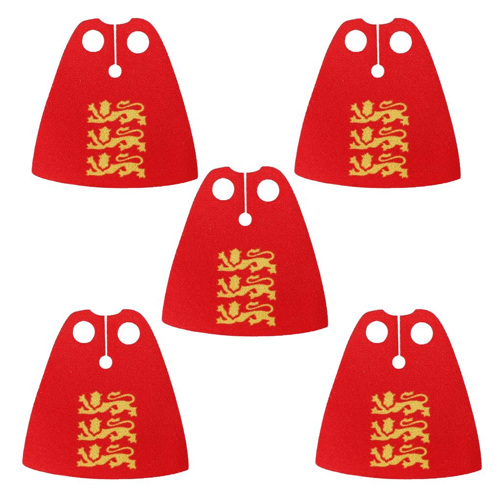 MOC Officer Cape Building Blocks Kit Medieval Lion Knights Figures Accessories Shawl Imitation Fur Cloak Bricks Toys Boys Gift