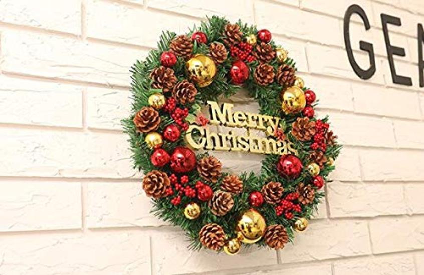 Christmas Wall with Christmas Art Good with Pine Entrance Door Christmas Tree Wedding Housewarming Moving Farewell Christmas Photography Tools Wreath,
