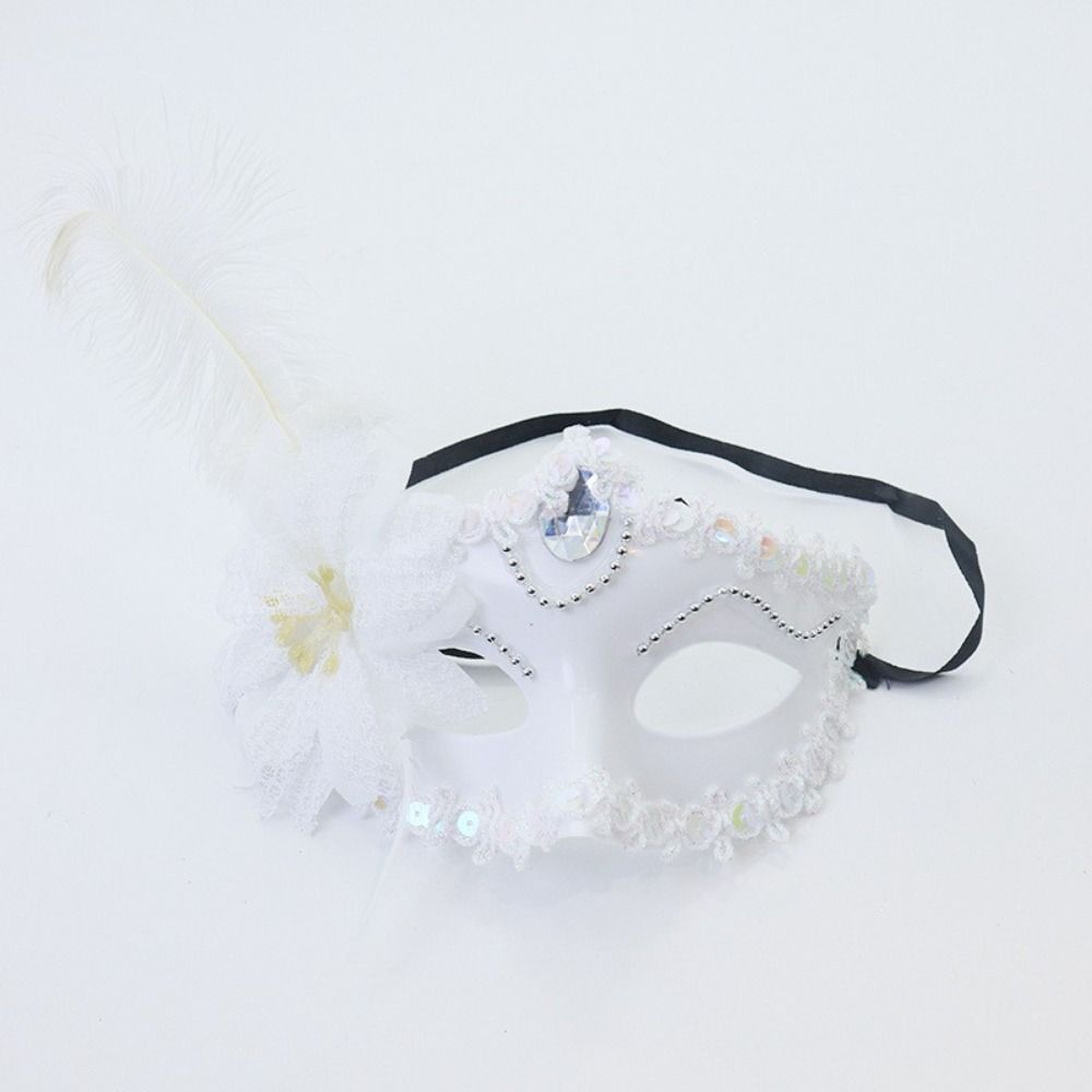 Flower Feather Mask Multicolor Masquerade Ball Mask Halloween Festival Party Mask Women's Event