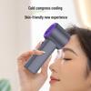 Mini USB Handheld Fan with 100-Speed Digital Display and Cooling Ice Pack
