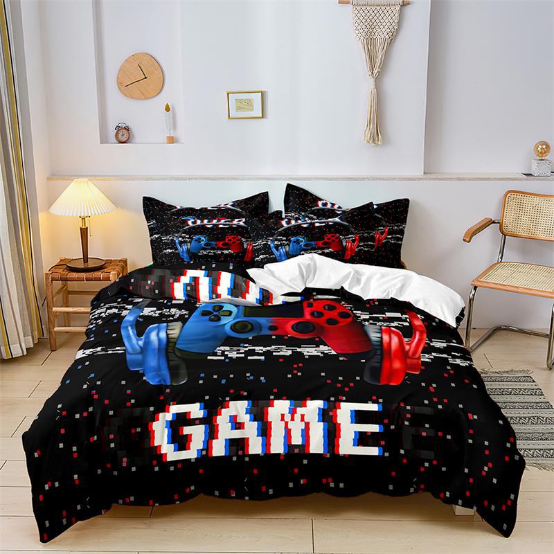 3D Digital Printing Kit Home Textile Quilt Cover Bed Sheet Bedding Three-Piece Set
