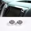 Car Air Condition Knob Audio Volume Control Button Circle Decoration Trim Ring Cover For Toyota Tundra 2007-2013 Accessories
