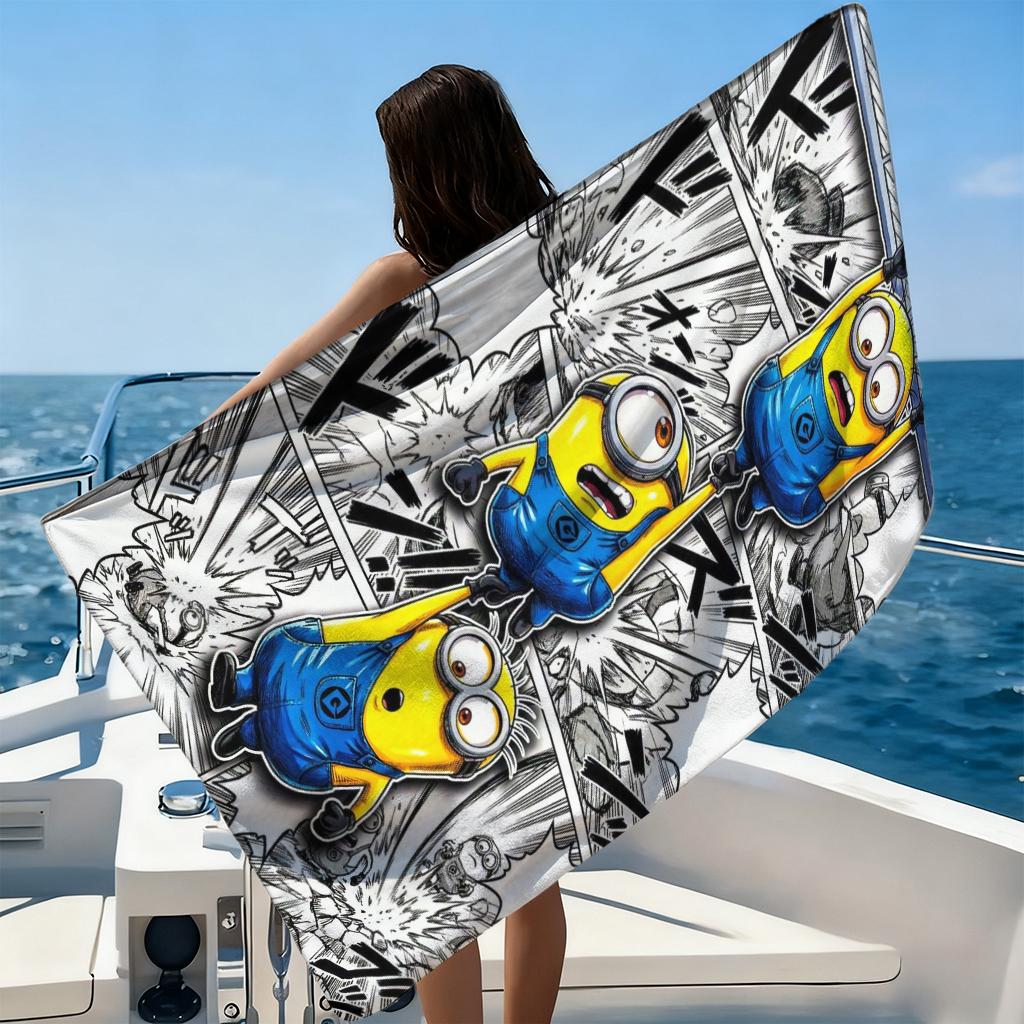 Großäugiges Süßes Wesen Bananamaster Strandtuch Schnelltrocknend Geeignet für Strandurlaub Pool Fitnessstudio Süßes Geschenk für Freunde Familien