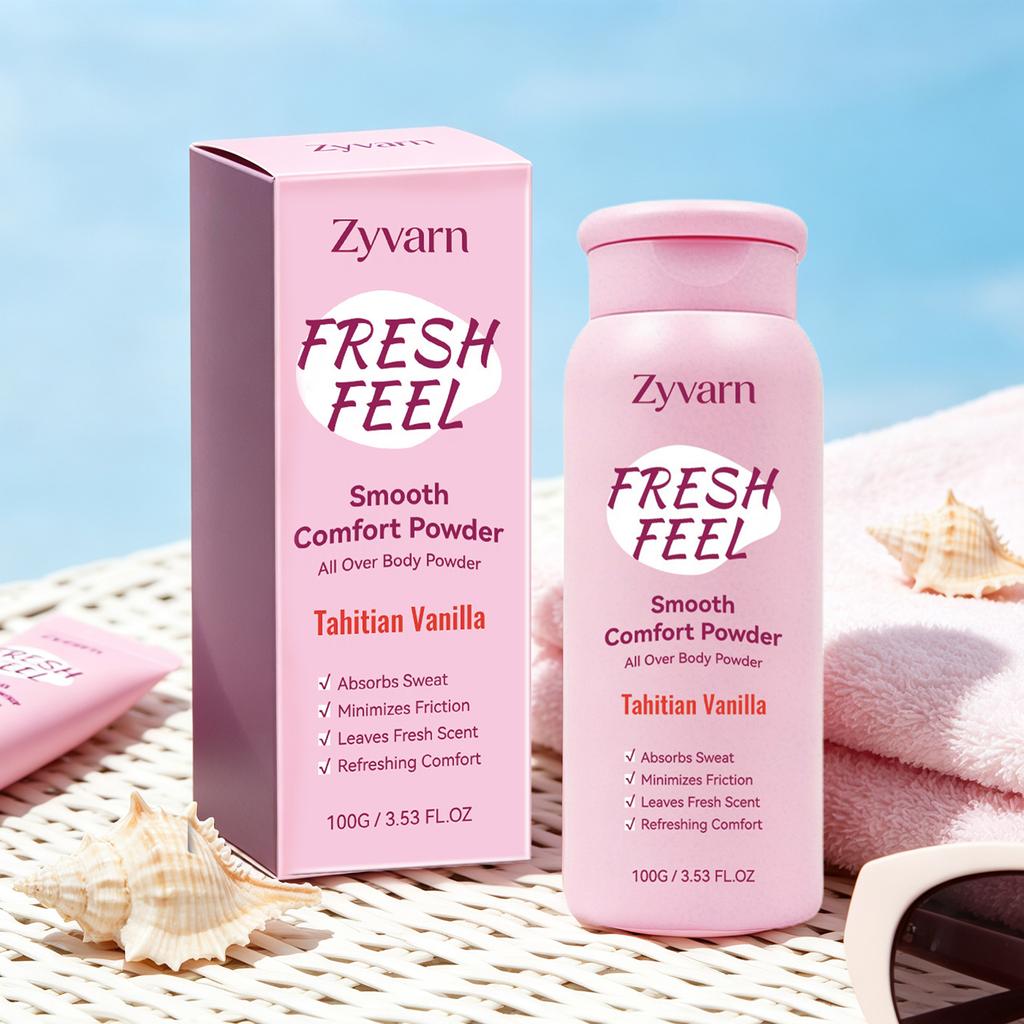Talcum Powder For The Body Lasting Soothing Improve Comfortable Non-Sticky Sweat Absorbing Lightweight Drying Body Talcum Powder