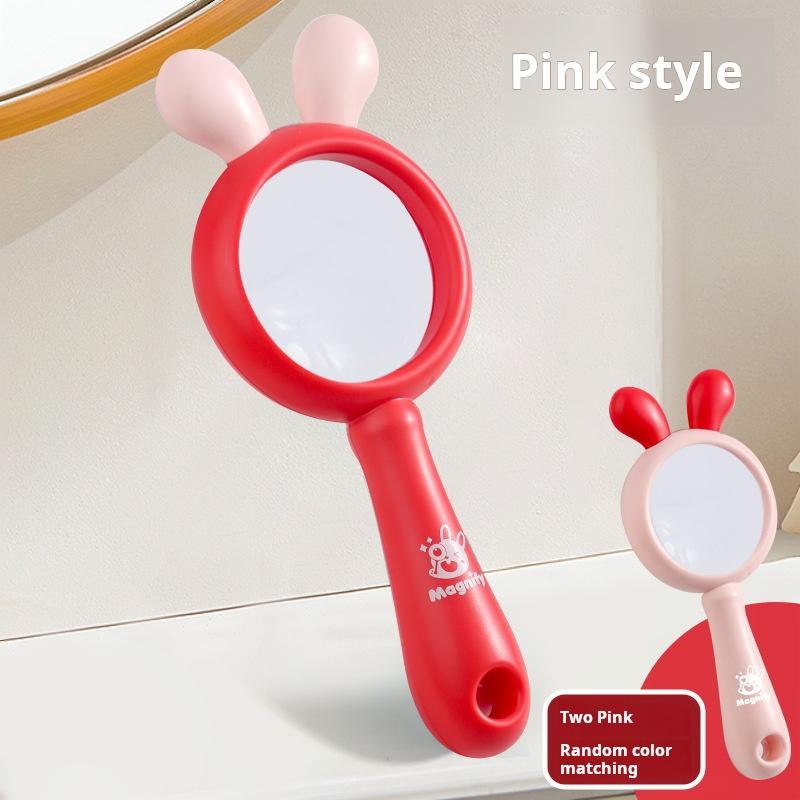 High Magnifying Glass Handheld Hd Children Elementary School Reading Optical Toys Kindergarten Small Gifts Color Random