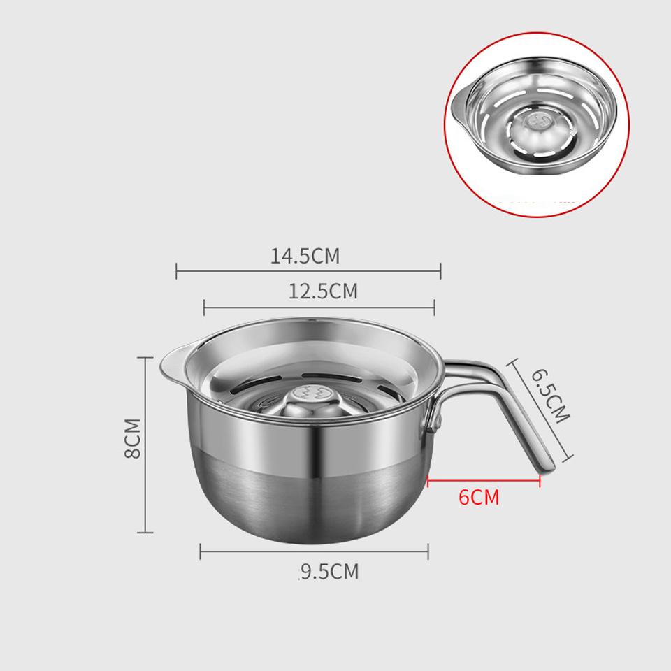 1 Stück Premium 304 Edelstahl Eiertrenner - Trennt Eigelb und Eiweiß einfach für gesundes Kochen und Backen