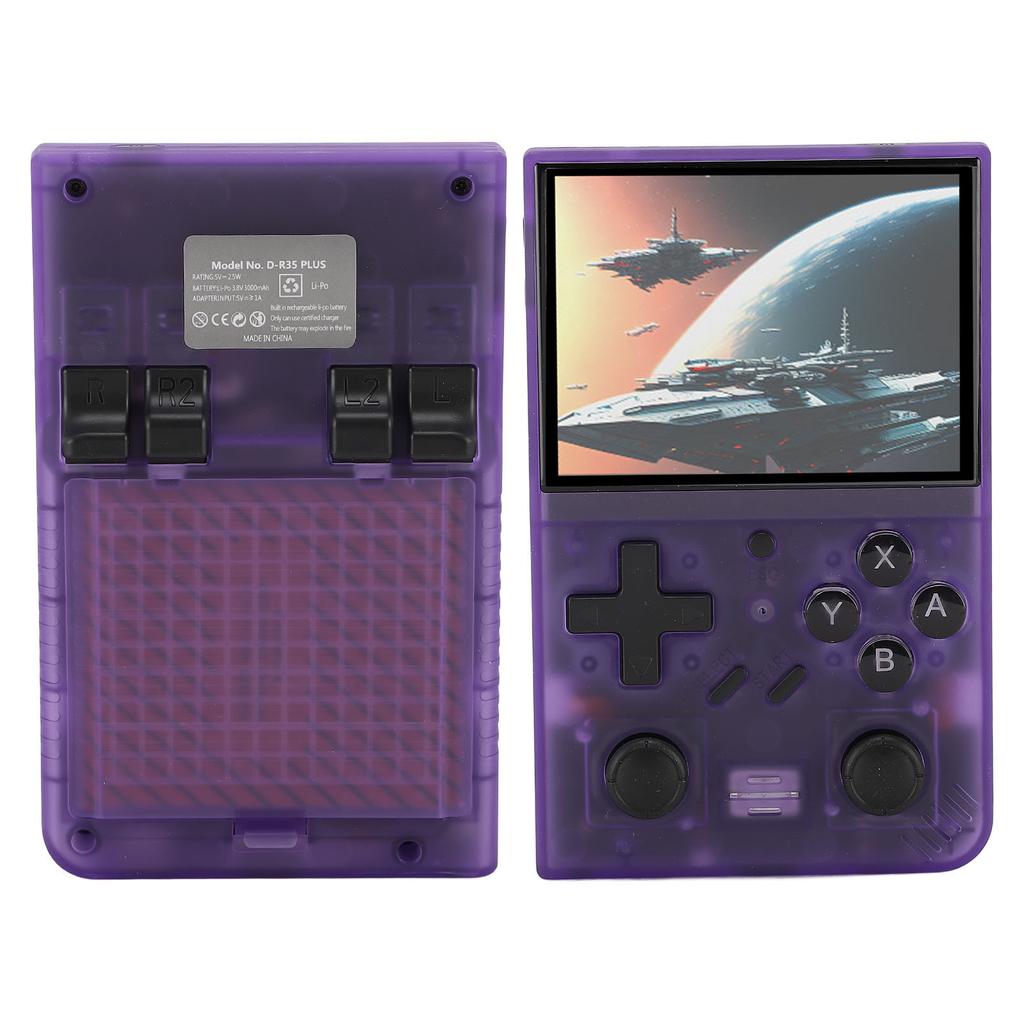 Handheld Retro Spielekonsole 3,5 Zoll IPS Bildschirm Open Source Tragbare Videospielkonsole mit Dual 3D