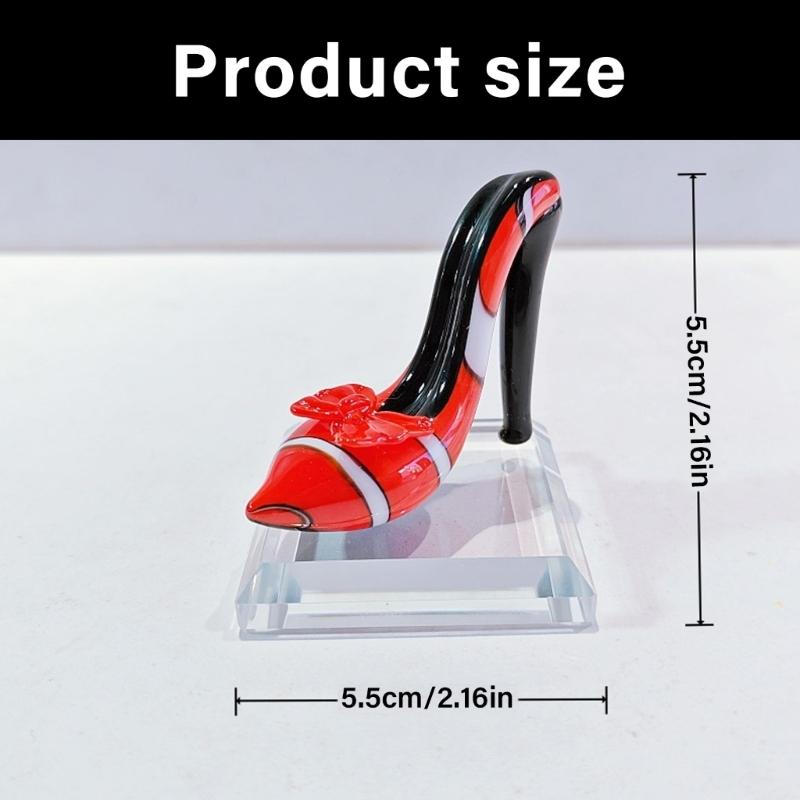 Glass Figurines Glass High Heel Figurines Centerpiece Sculpture Collectibles Sculpture Statue Home Decorations Gift