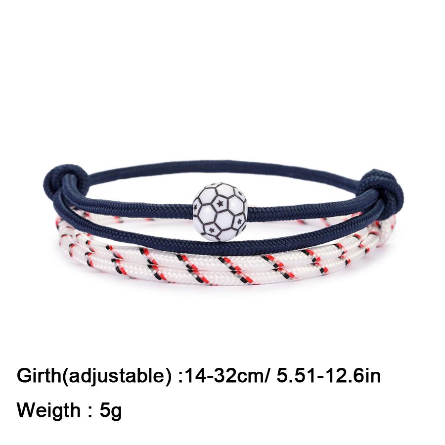 Noter New 2Pcs Football Basketball Baseball Bowling Bracelet Set For Men Premium Selected 3mm Paracord Braslet Adjustable Joias