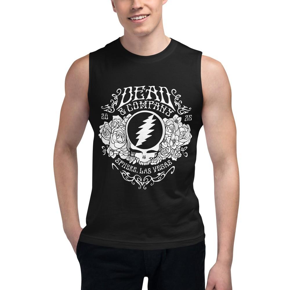 Dead amp Co Sphere 2025 Las Vegas Floral Grateful Dead Unisex Muscle Shirt Unisex T-Shirt XL