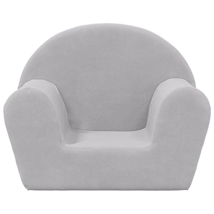 VidaXL Canapé pour Enfants, Mini-canapé avec Housse Amovible, Canapé pour Tout-petits, Meuble de Chambre d'Enfant, Gris 356981