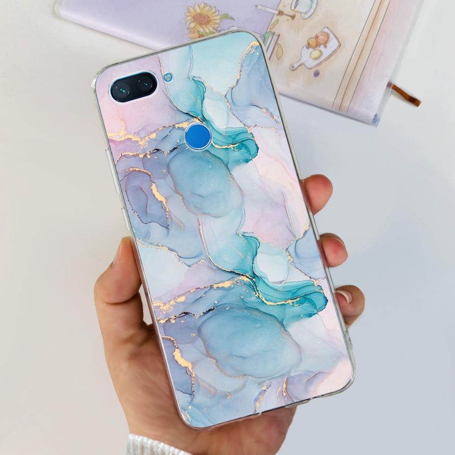 For Xiaomi Mi 8 Lite Case Cute Painted Cover Clear Silicone Phone Case For Xiaomi Mi 8 Lite 8Lite Back Cover 6.26'' Fundas Coque