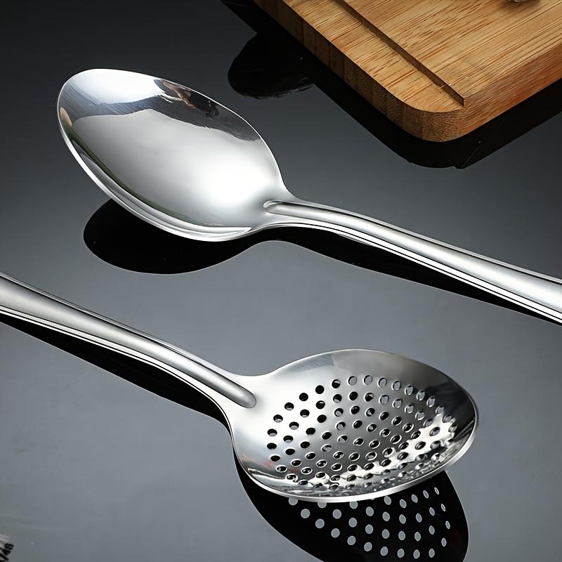 1PC Durable Anti-rust for Kitchen Household Stainless Steel Colander Spoon Noodle Spoon Skimmer Scoop Deep-Fried Colander