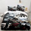 3-teiliges Assassin's Creed Bettwäsche-Set Bedruckte Bettbezug-Verschluss Enthält 1 Bettbezug & 2 Kissenbezüge für alle Jahreszeiten Schlafzimmerdekor