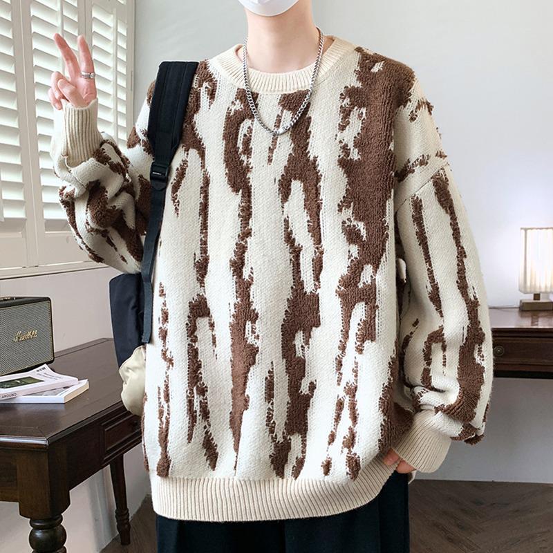 Men's High-End Trendy Sweater: New Autumn/Winter Loose Knitwear, Thick Warm Top