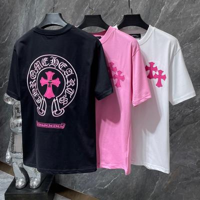 8760 2026 Summer New High Quality Cotton Round Neck Loose Large Size Men's and Women's T-shirt Couple T-shirt