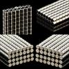 Round Double-Sided Neodymium Iron Boron Magnets - Refrigerator, Toys, Gift Boxes, Nickel-Plated Strong Magnets