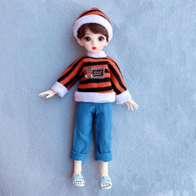 28cm Boy Doll's Clothes 1/6 Bjd Doll Dress Up Acssories Handsome Casual Clothes Suit Not Include Doll