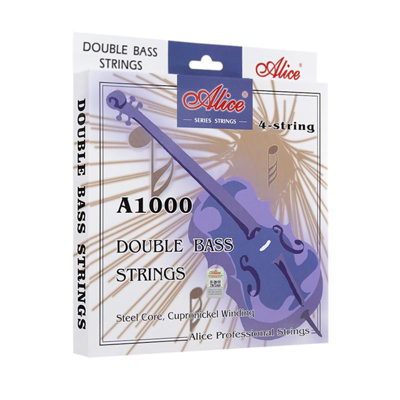 Alice German Silver Alloy Wound Double Bass Strings (G/D/A/E)