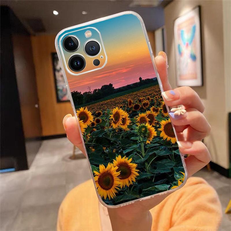 

Phone Case For iphone 17ProMax Air 16 15 14 13 Pro Max 15 16 Pro 15Plus Beautiful Flower sunflower iphone 13