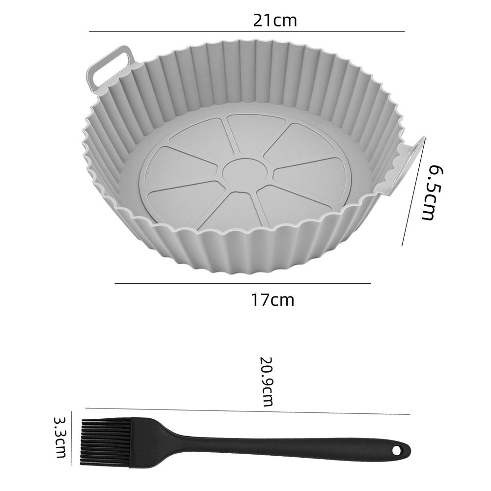 Air Fryer Silicone Pot Thick Reusable Silicone Basket Non-Stick Reusable Baking Accessory for Airfryers Accessories Air Fryer