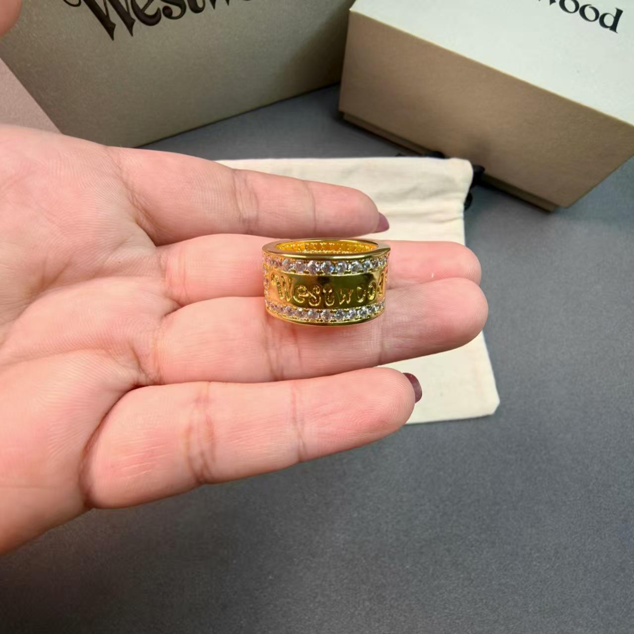 

Empress Dowager NY Full Diamond Enamel Ring: Unisex High-Luxury Fashion Size 6