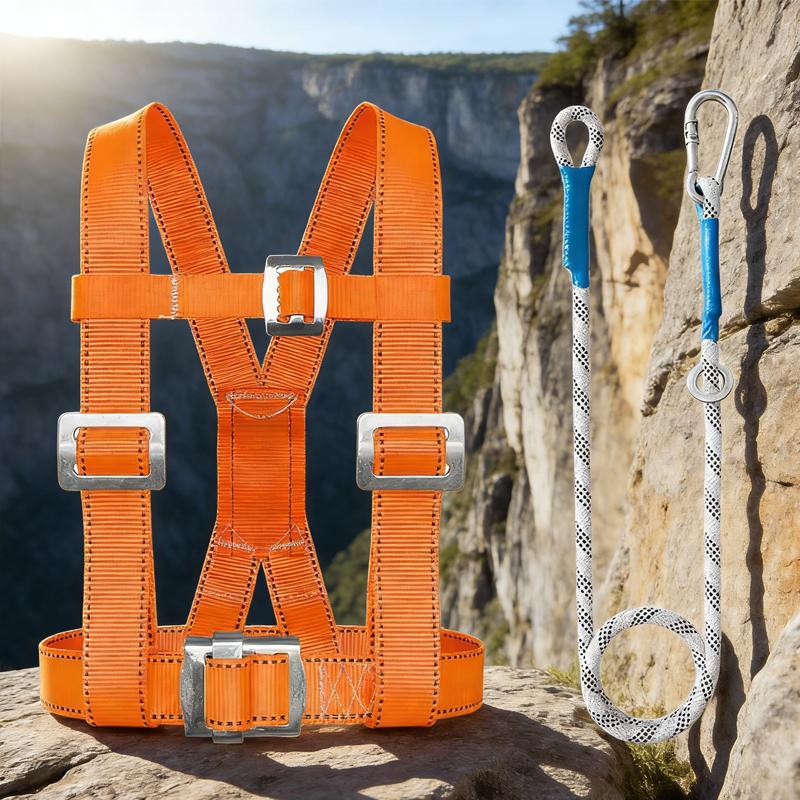 Multi-functional Lanyard Adjustable Safety Belt Safety Harness Rock Climbing Harness Adjustable Climbing Gear Rappelling Harness