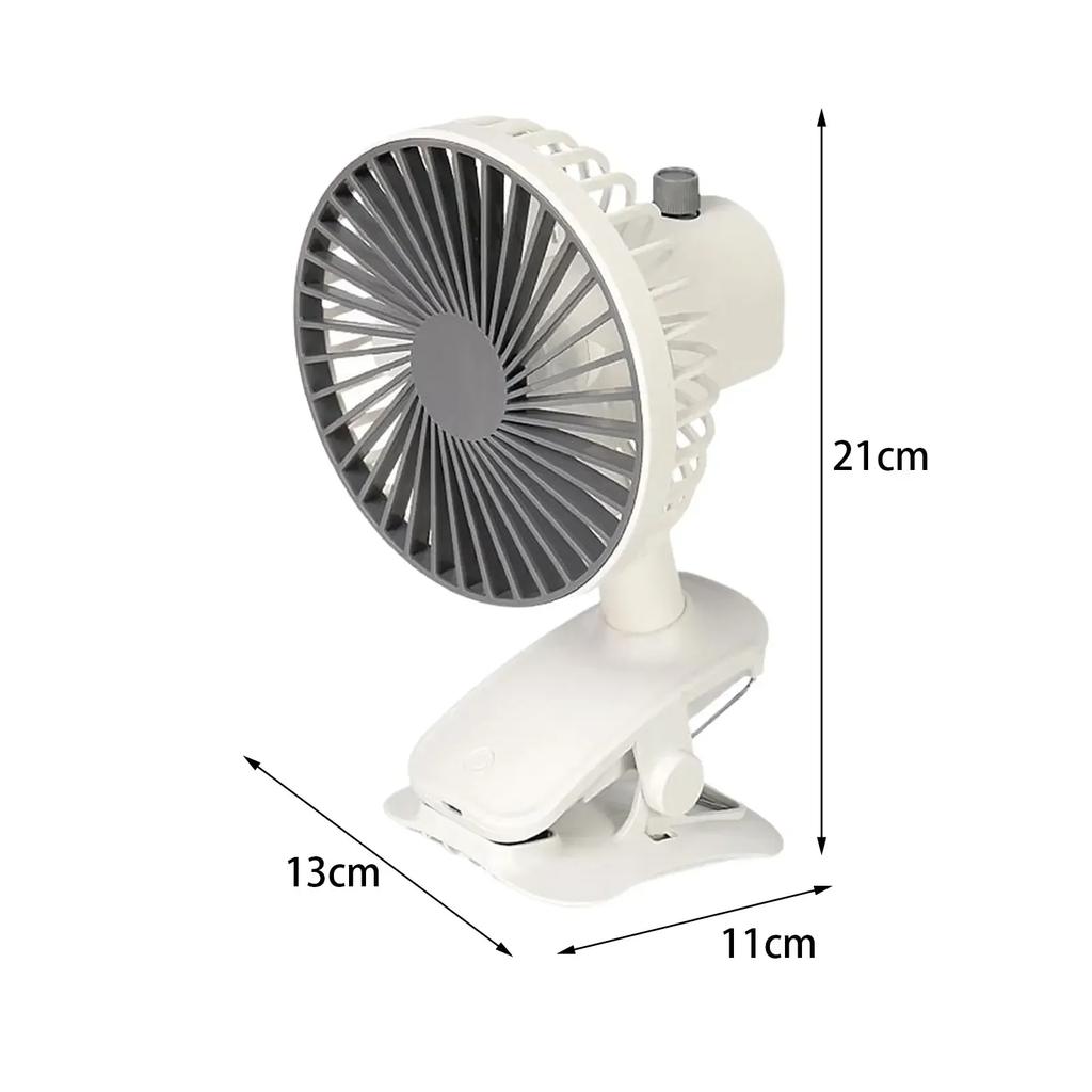 Five Speed Adjustable Clip Type Fan USB Portable Charging Fan Desktop Travel Camping Automatic Swing