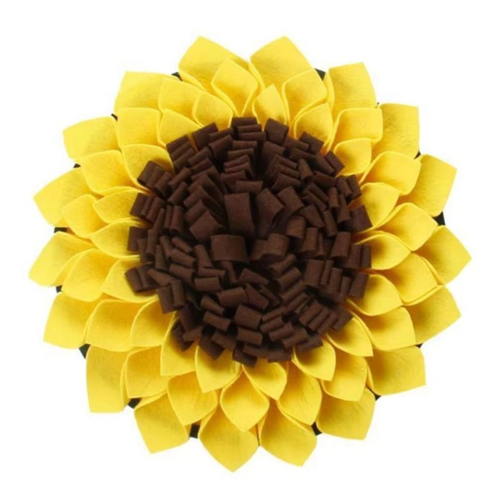 

Funny Sunflower Snuffle Mat Felt Large Sniff Mat Stress Relief Dog Feeding Mats for Dogs