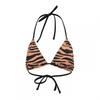 SoulCal Womens/Ladies Tiger Print Tie Back Bikini Top
