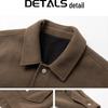 Herren Casual Revers Leichte Jacke – Verdickter Amerikanischer Stil für Frühling und Herbst