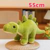Cartoon Green Dinosaur Series Plush Toys Soft Lifelike Tyrannosaurus Stegosaurus Triceratops Doll Cute Kids Companion Doll