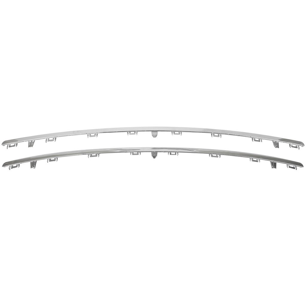 Peugeot 508 I 10-15 Mascherina Superiore e Mascherina Inferiore tra i Fari, Cromata, Set da 2 Pezzi
