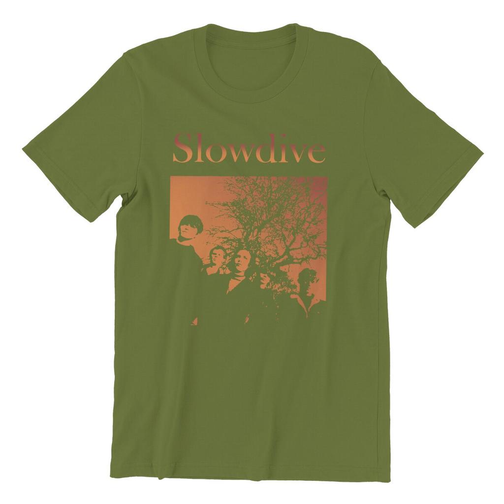 Men's Slowdive Tour 90s T Shirt Cotton Tops Casual Short Sleeve O Neck Tee Shirt Classic T-Shirts