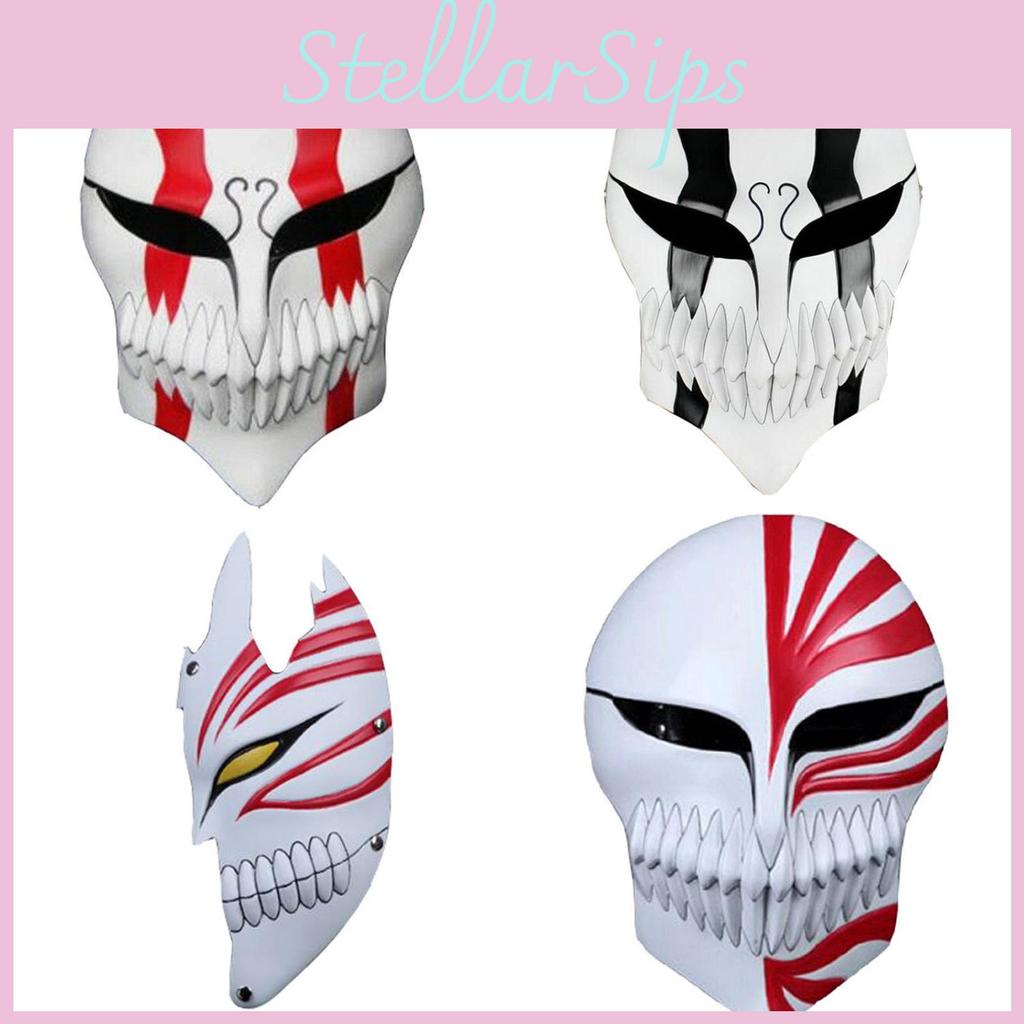 Bleach Kurosaki Ichigo Hollow Halloween Cosplay Mask With Resin Handcrafted Design For Anime Fans