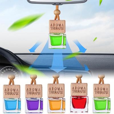 3 Pezzi Diffusore di Profumo da Appendere per Auto Ciondolo Specchietto Retrovisore Deodorante per Ambienti 10ML Ciondolo Profumato Accessori per Aromaterapia Deodorante a Lunga Durata
