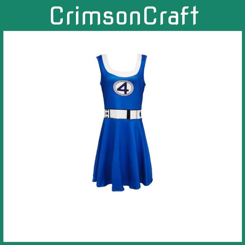 Cosplay Four Fantastic Costume Cartoon Jumpsuit Halloween Party Fashion Gift