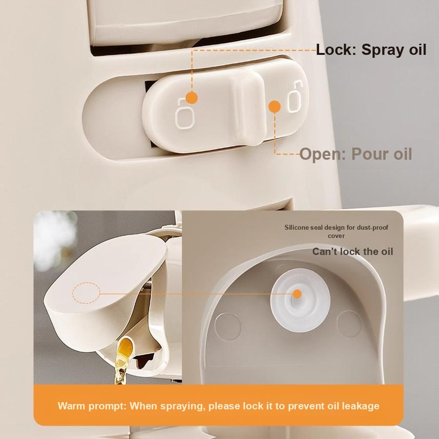 2 Pcs Oil Bottle Sprayer, 2-in-1 Pouring and Spraying Food Grade Kitchen Oil Can, Leak-Proof Glass Tank