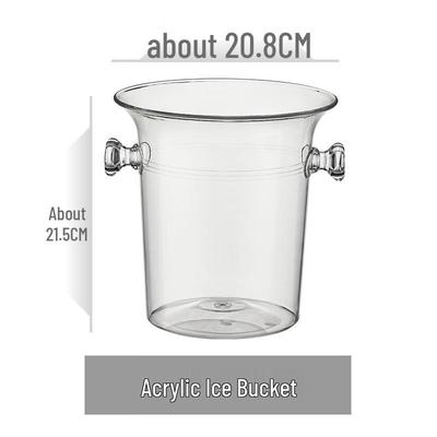 Acrylic Double-Ear Ice Bucket Set