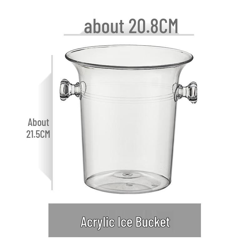 Акриловый набор ведер для льда с двумя ручками
