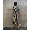 Women's Fashion Summer Spring Colour Block Print 1/2 Sleeves V-Neck Loose Waistline Casual Dresses