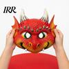 Unique Party Costume Mask 3D Cute Dragon Full Face Mask, Halloween Baby Lightweight Breathable Detailed Role Play with Realistic Scales And Horns for