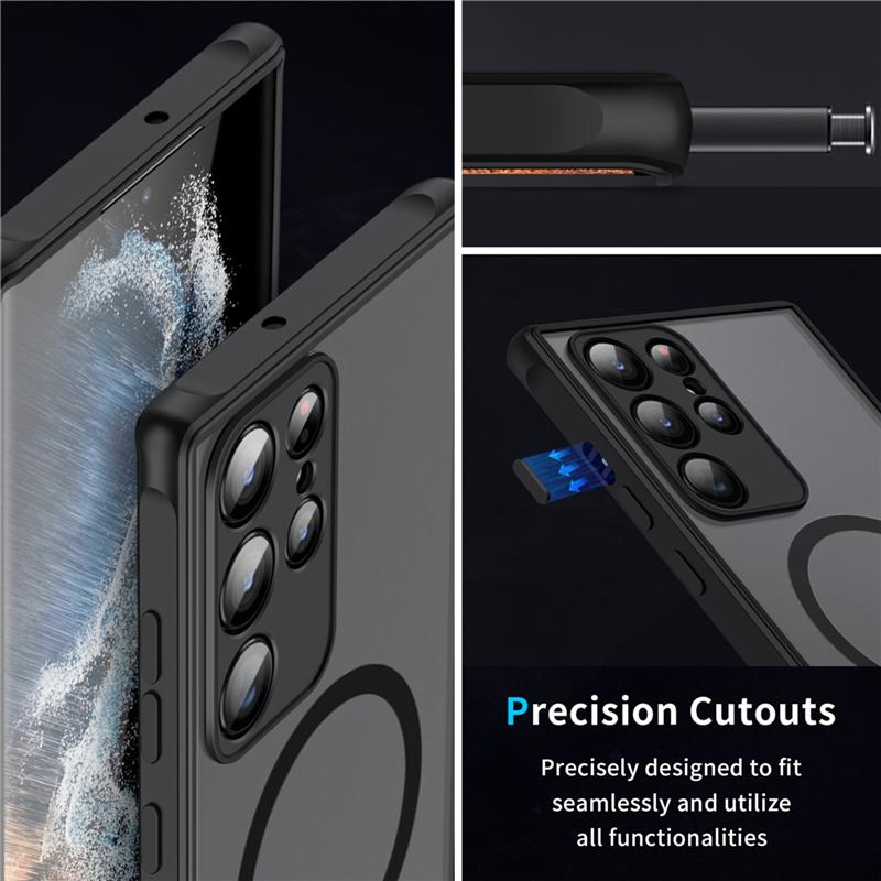 Magsafe Stoßfeste Hüllen Für Samsung Galaxy A35 A52 S A25 A57 A34 A54 A37 A17 A07 A56 A36 A26 A16 A55 5G Magnetische Ladehülle