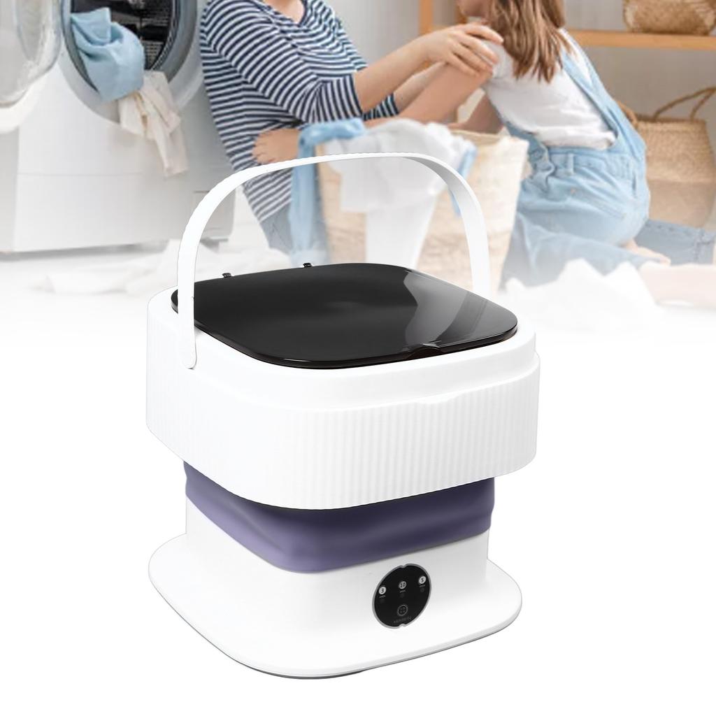 Foldable Washing Machine 10L Capacity Portable Washer for Baby Clothes Underwear Socks